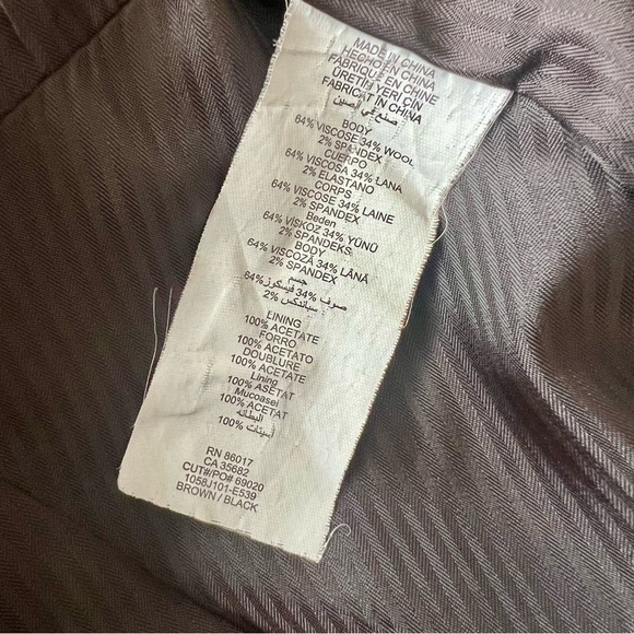 BEBE Wool blend blazer and pant suit set flared legs - Picture 9 of 9